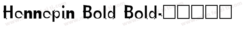 Hennepin Bold Bold字体转换